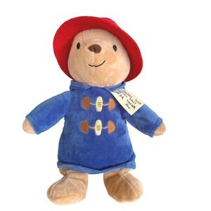 Paddington Bear Plush 13" Kohl's Cares Blue Coat Red Hat Stuffed Animal Toy